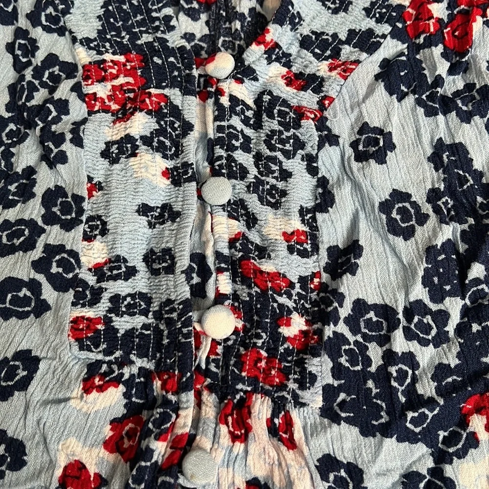 Liz Claiborne sleeveless floral top, size PL petite large GUC! - Picture 3 of 5